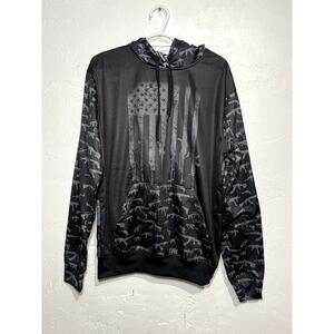 American AF guns usa hoodie mens medium patriotic casual normcore loungewear‎